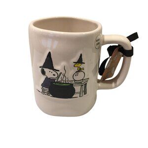 PEANUTS X Rae Dunn Double Sided Snoopy Witch Woodstock Witch SNOOPY Lettering